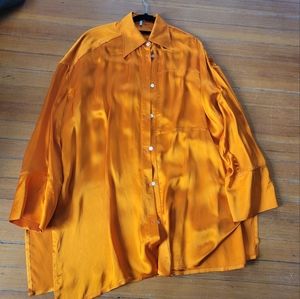 Silky Satin Loewe Button Up Shirt